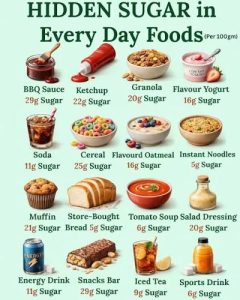 The amount of hidden sugar in your diet